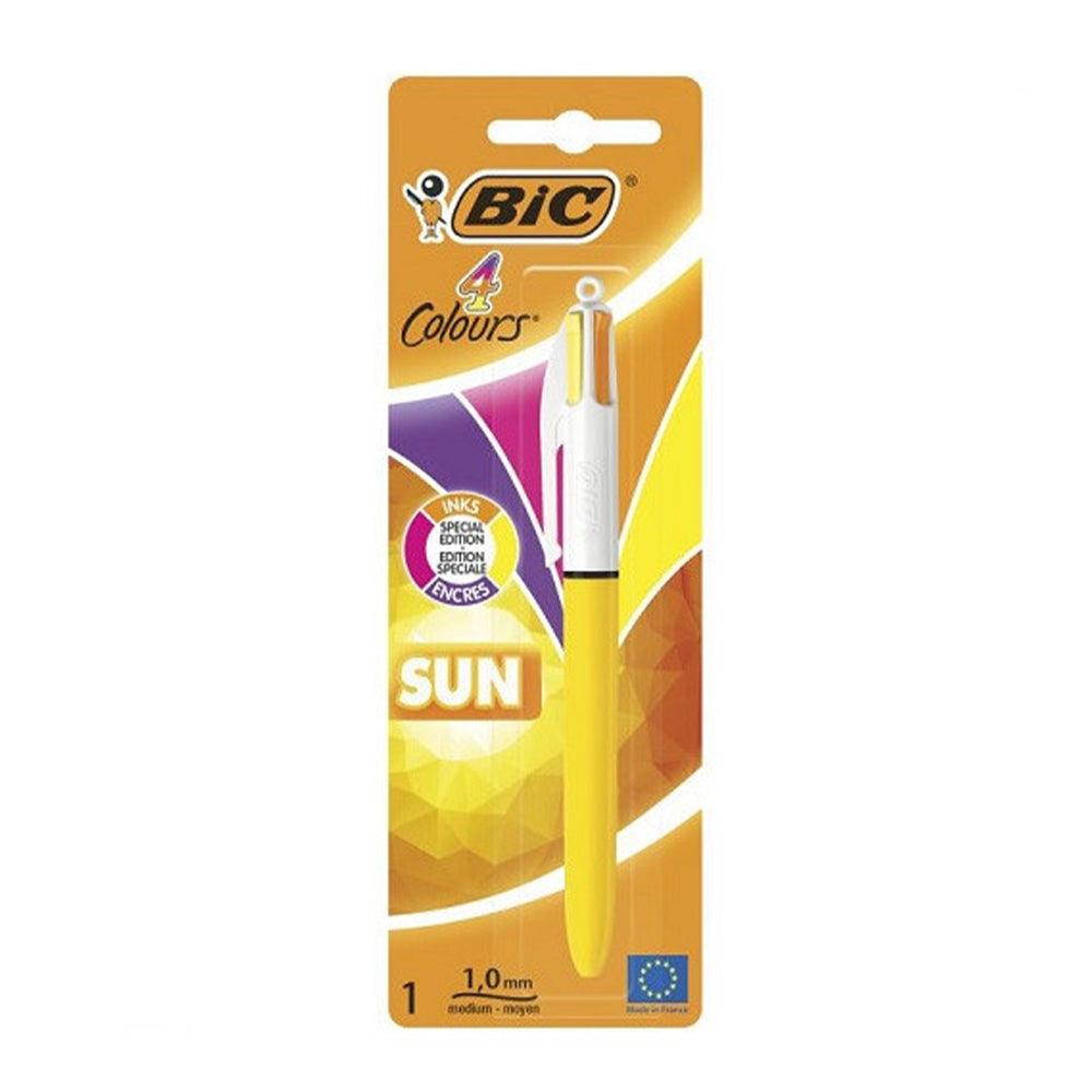 BIC 4 Colors Sun Ballpoint Pen - Karout Online -Karout Online Shopping In lebanon - Karout Express Delivery 