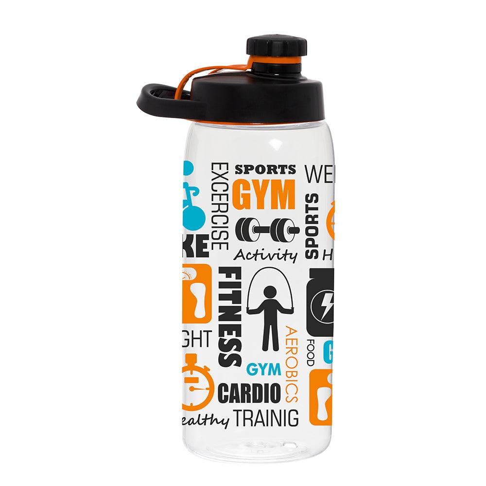 Herevin Sports Water Bottle With Screw Cap - Gym 1Lt - Karout Online -Karout Online Shopping In lebanon - Karout Express Delivery 