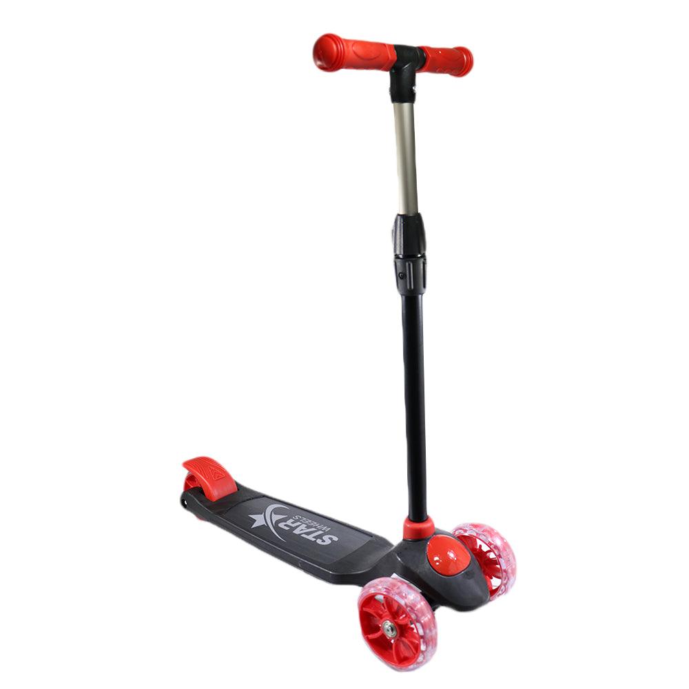 Star Wheels 3 Wheel Scooter - Red - Karout Online -Karout Online Shopping In lebanon - Karout Express Delivery 