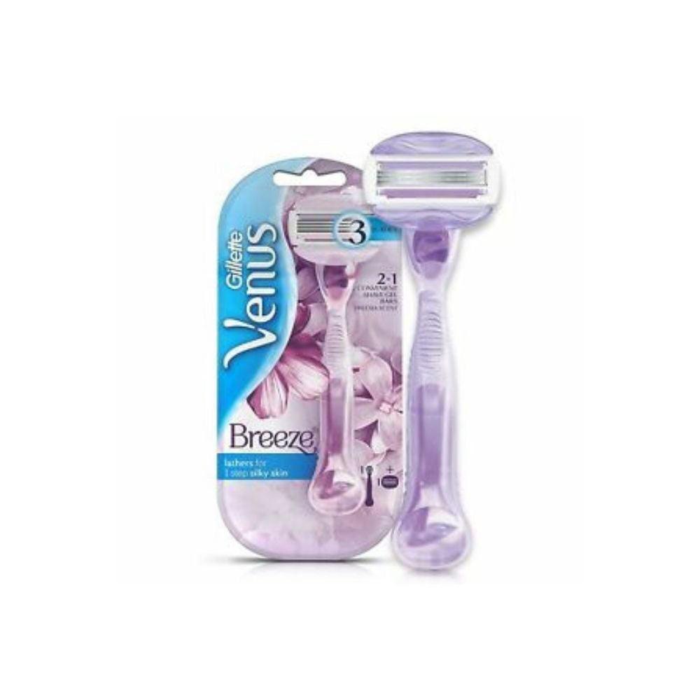 Gillette Venus Breeze 2in1 Razors Handle + 2 Refills - Karout Online -Karout Online Shopping In lebanon - Karout Express Delivery 