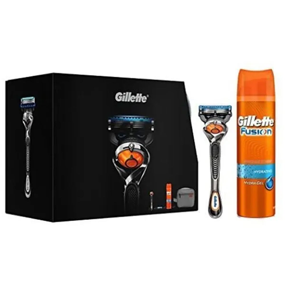 Gillette Fusion Proglide by Gillette Flexball, Handle, Blade, Hydra Gel & Bag