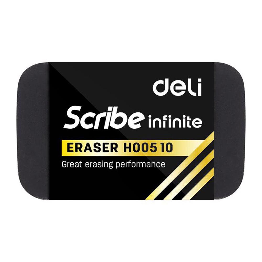 Deli H00510 Scribe Eraser 3.5 x 2 x 1 cm Black - Karout Online -Karout Online Shopping In lebanon - Karout Express Delivery 