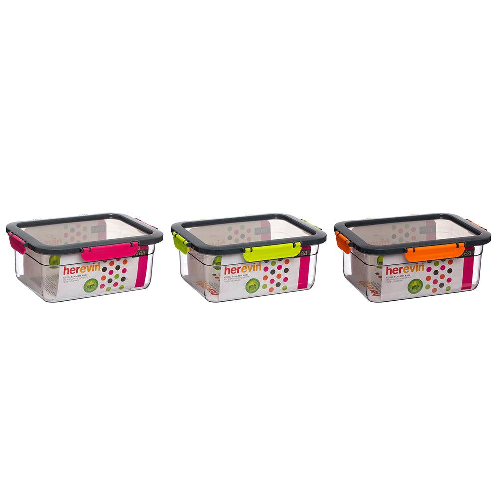 Herevin Airtight Food Container Combine Colors  / 2.2Lt - Karout Online -Karout Online Shopping In lebanon - Karout Express Delivery 