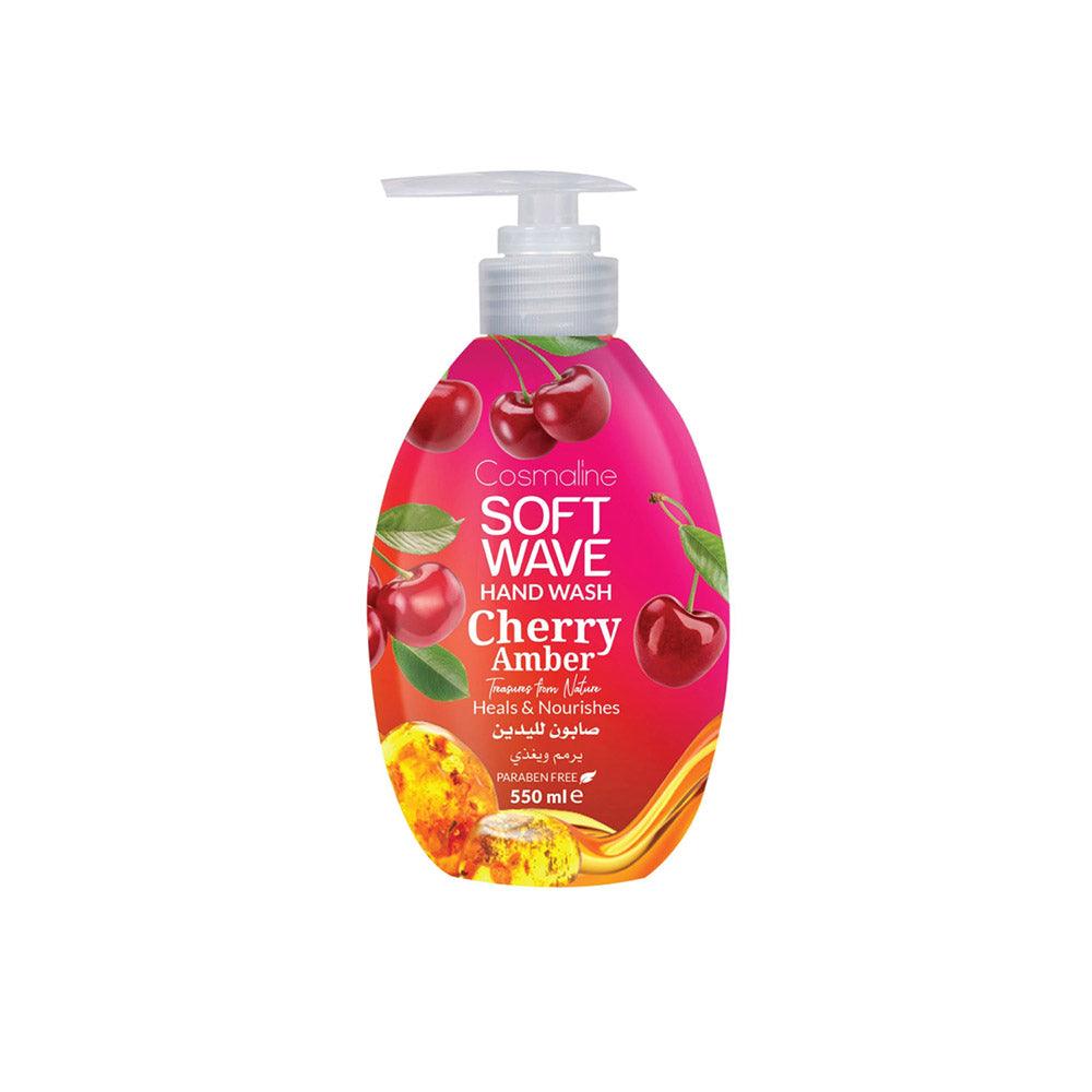 Cosmaline SOFT WAVE HAND WASH CHERRY AMBER 550ml / B0004002 - Karout Online -Karout Online Shopping In lebanon - Karout Express Delivery 