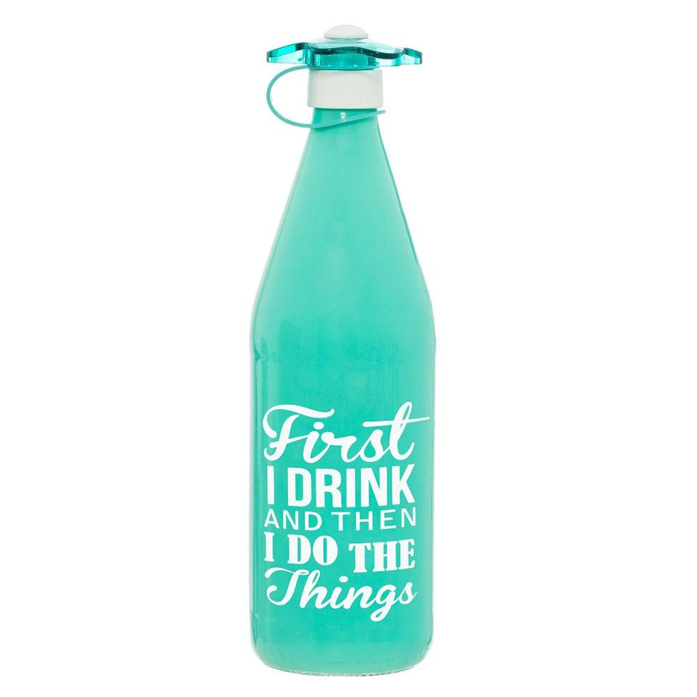 Herevin Decorated Water Bottle - Mint Green - Karout Online -Karout Online Shopping In lebanon - Karout Express Delivery 