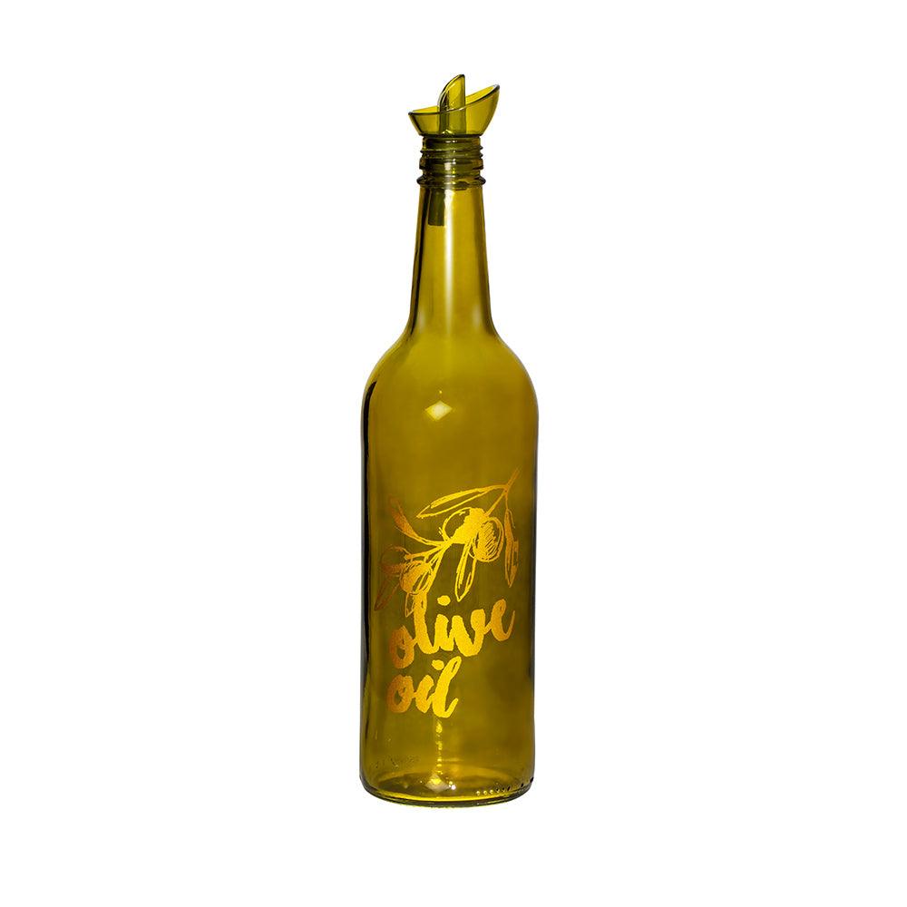 Herevin Colored Oil Bottle Green Olive Oil - Karout Online -Karout Online Shopping In lebanon - Karout Express Delivery 