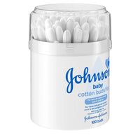 Johnson and Johnson Baby Pure Cotton Buds - 100 Buds - Karout Online -Karout Online Shopping In lebanon - Karout Express Delivery 