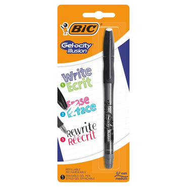 BIC Gel-ocity Illusion Erasable Pen Black - Karout Online -Karout Online Shopping In lebanon - Karout Express Delivery 