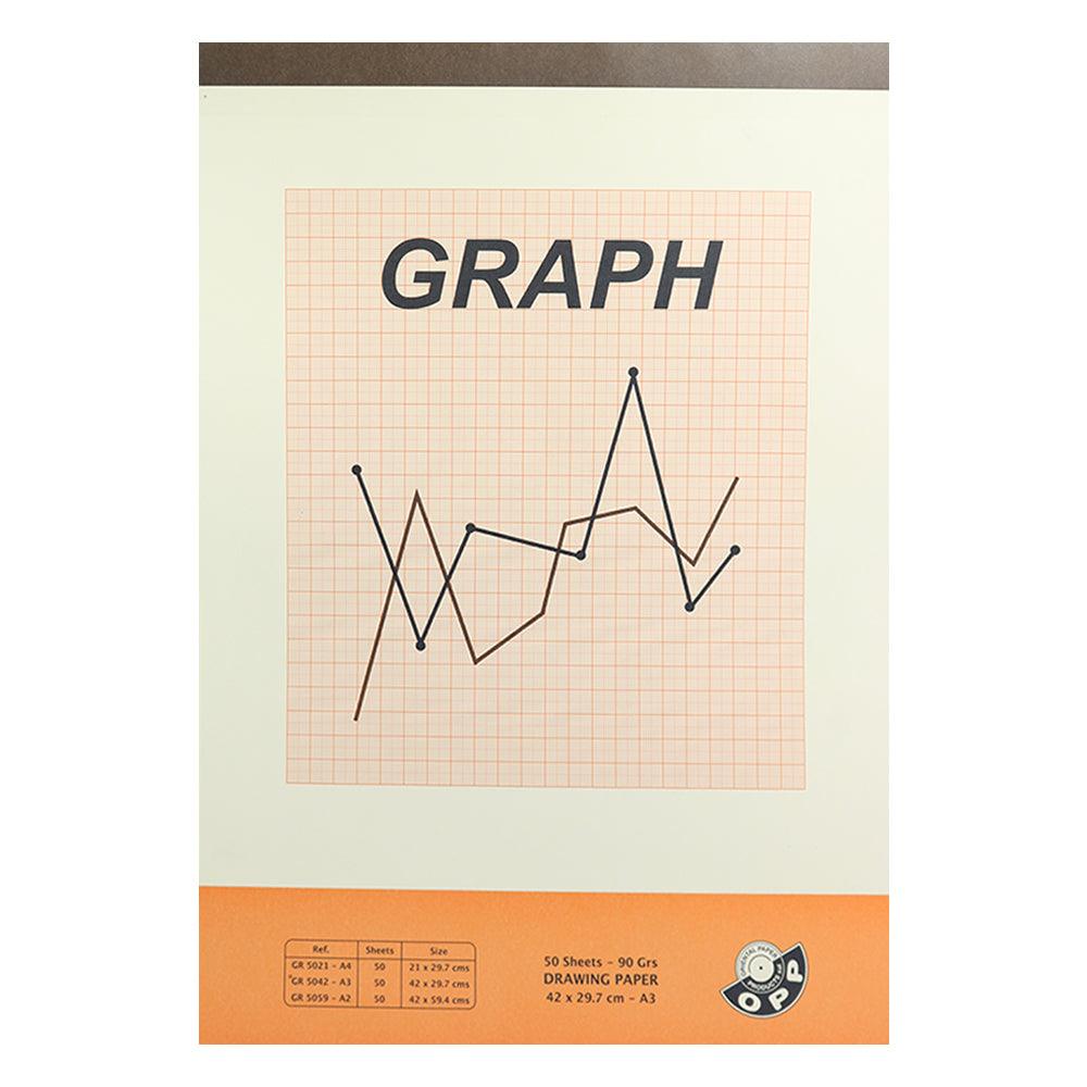 OPP Graph -  90 grs - 50 sheets / 29.7 x 42 cm - A3 - Karout Online -Karout Online Shopping In lebanon - Karout Express Delivery 