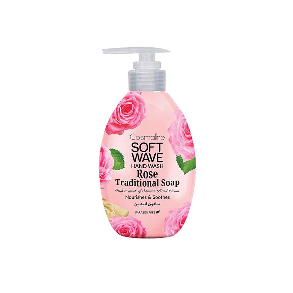 Cosmaline SOFT WAVE HAND WASH TRADITIONAL SOAP AND ROSE 550ml / B0003922 - Karout Online -Karout Online Shopping In lebanon - Karout Express Delivery 