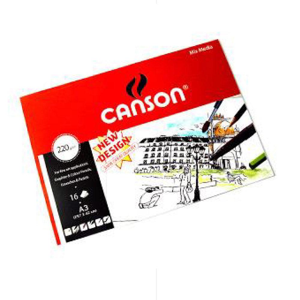 Canson Drawing Pad 220g / A3 -16 Sheets - Karout Online -Karout Online Shopping In lebanon - Karout Express Delivery 
