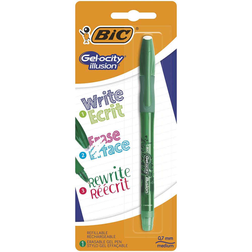BIC Gel-ocity Ilusion Erasable Pen Green - Karout Online -Karout Online Shopping In lebanon - Karout Express Delivery 