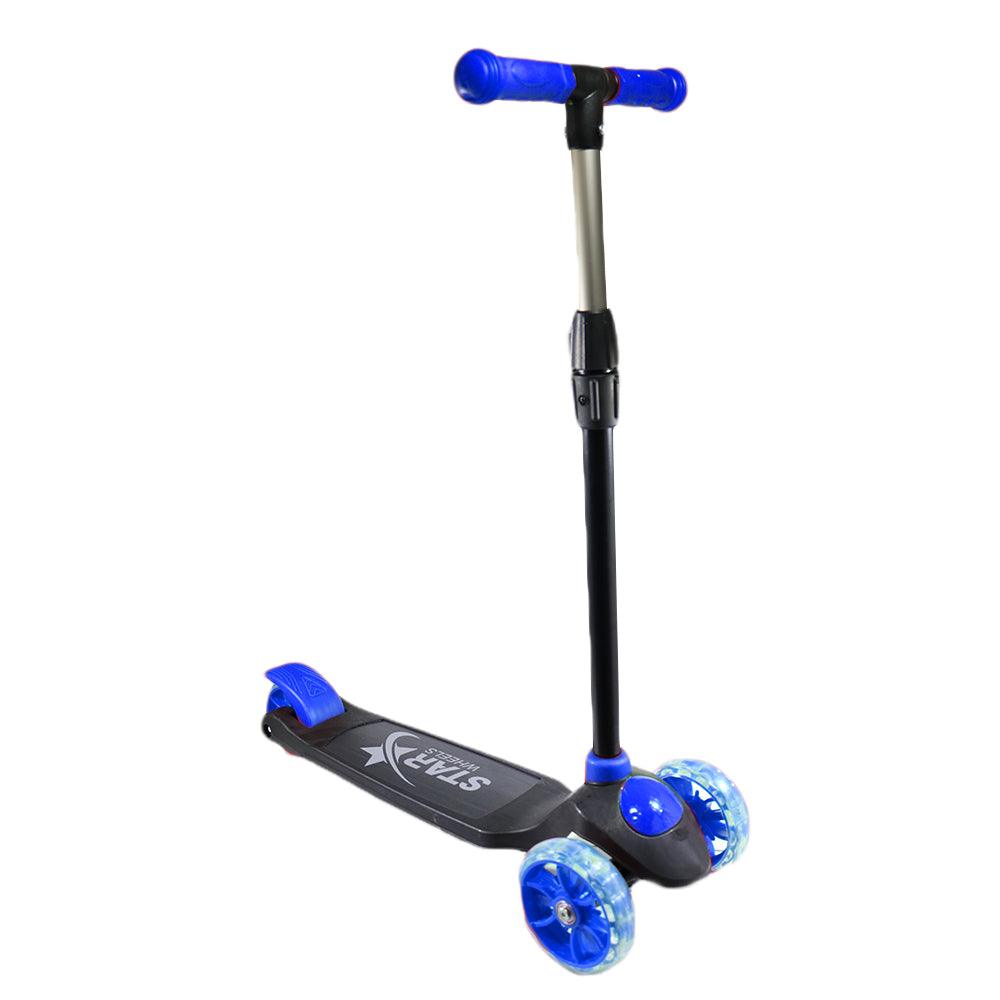 Star Wheels 3 Wheel Scooter - Blue - Karout Online -Karout Online Shopping In lebanon - Karout Express Delivery 