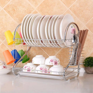 Kitchen Multi-Functional Stainless Steel 2 Layer Dish Drainer / KC22-265 / 571409