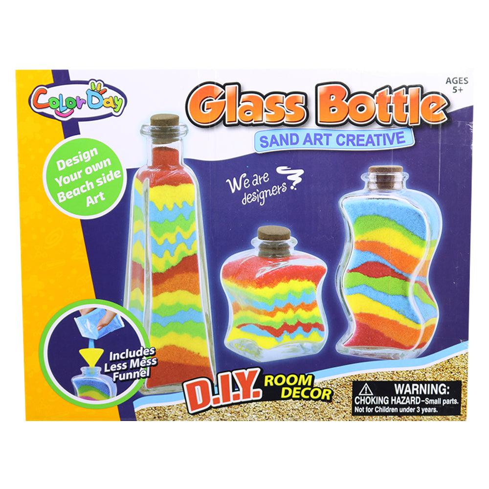 Color Day 3 Glass Bottles Sand Art - Karout Online -Karout Online Shopping In lebanon - Karout Express Delivery 