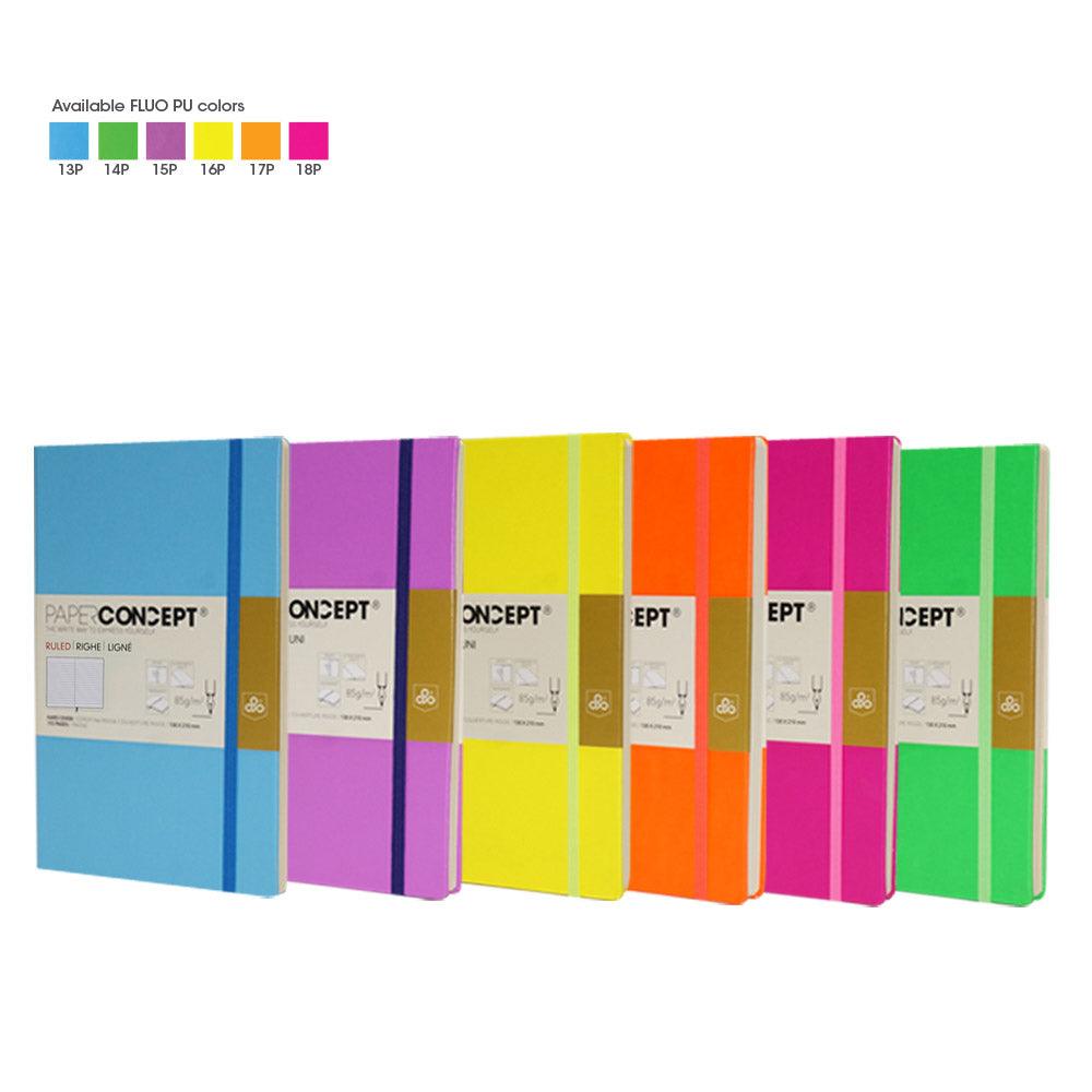 OPP  Paperconcept Executive Notebook PU Fluo Hard Cover Line / 21×29.7 cm - Karout Online -Karout Online Shopping In lebanon - Karout Express Delivery 