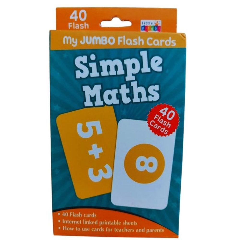 Little kitabi 40 Flash Cards Simple Maths - Karout Online -Karout Online Shopping In lebanon - Karout Express Delivery 