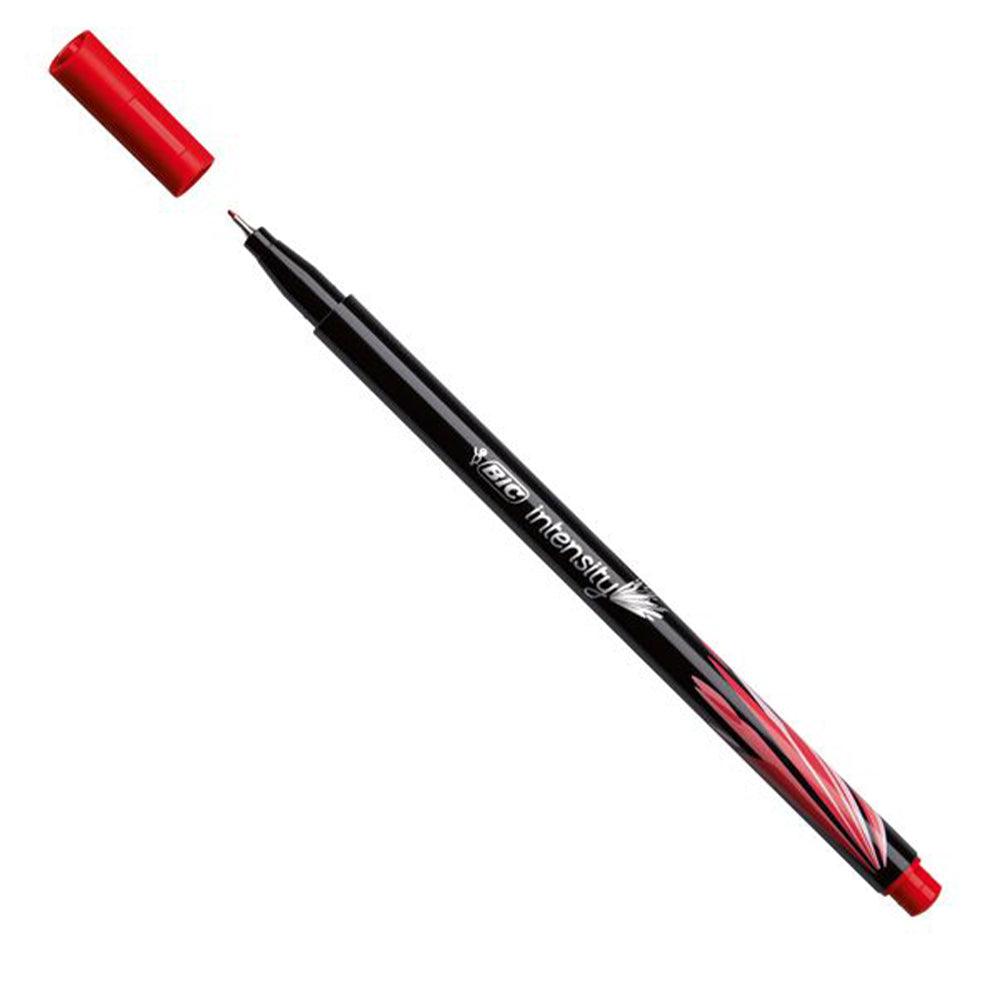 BIC Intensity Fine Liner Pen 0.4 mm Red - Karout Online -Karout Online Shopping In lebanon - Karout Express Delivery 