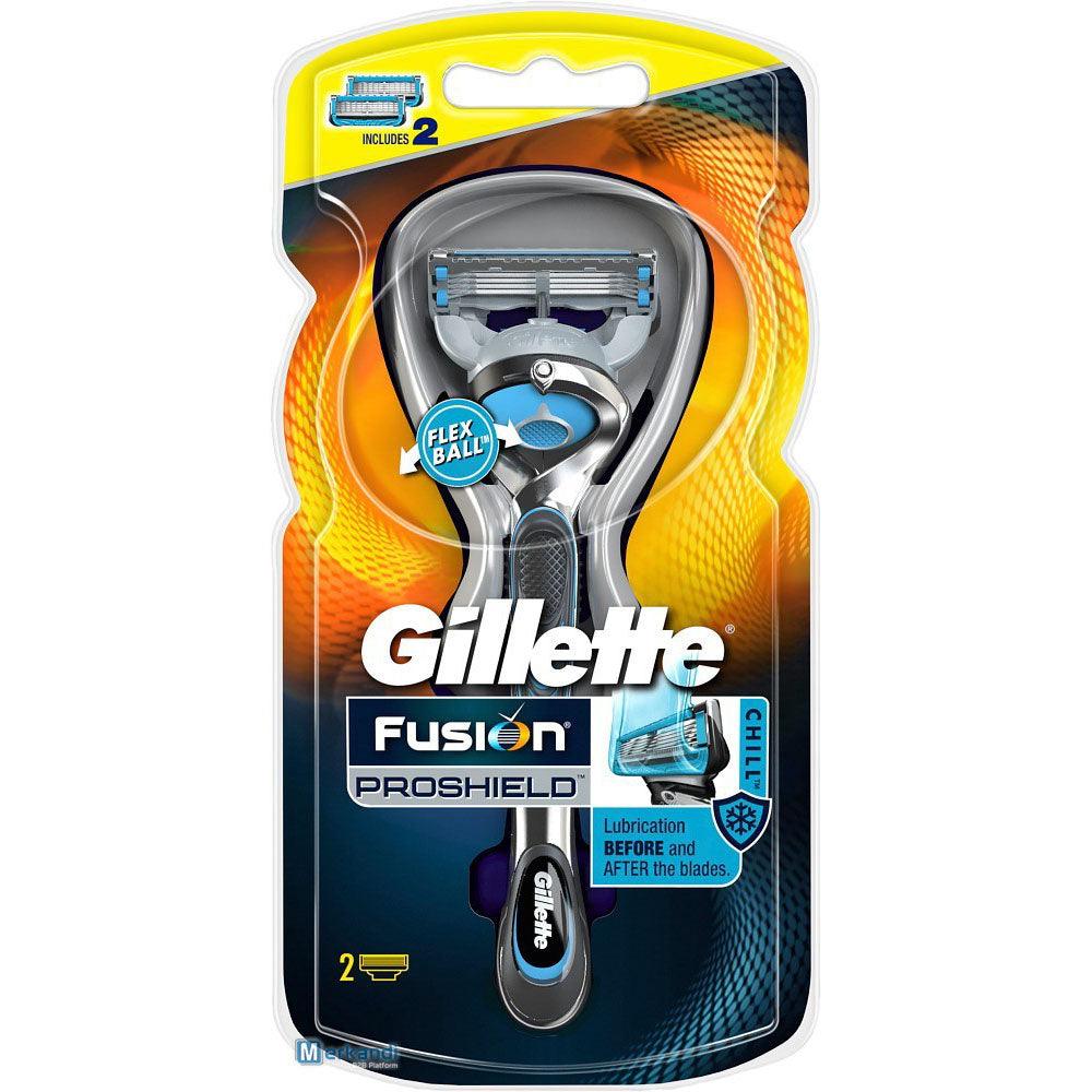 Gillette Fusion ProShield Flexball Razor 1 Handle + 2 Refill - Karout Online -Karout Online Shopping In lebanon - Karout Express Delivery 