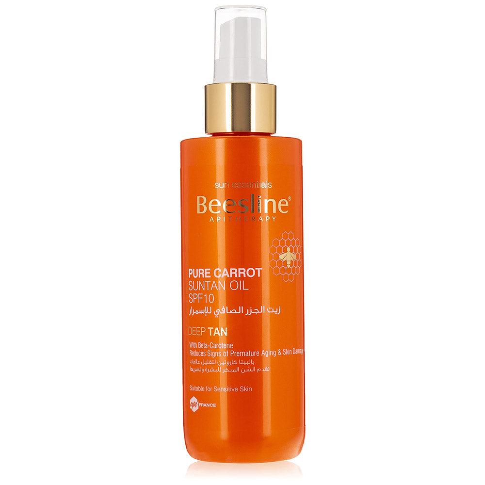 Beesline Pure Carrot Suntan Oil SPF10 200ml - Karout Online -Karout Online Shopping In lebanon - Karout Express Delivery 