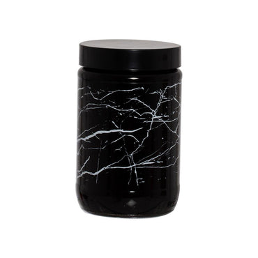 Herevin Decorated Black Marble Jar / 660ml - Karout Online -Karout Online Shopping In lebanon - Karout Express Delivery 