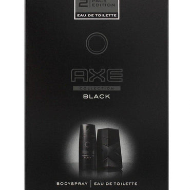Axe Men Black Collection Eau De Toilette 100ml and Deodorant 150ml - Karout Online -Karout Online Shopping In lebanon - Karout Express Delivery 