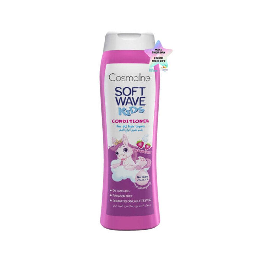 Cosmaline SOFT WAVE KIDS TEAR FREE CONDITIONER STRAWBERRY 400ml / B0003515 - Karout Online -Karout Online Shopping In lebanon - Karout Express Delivery 