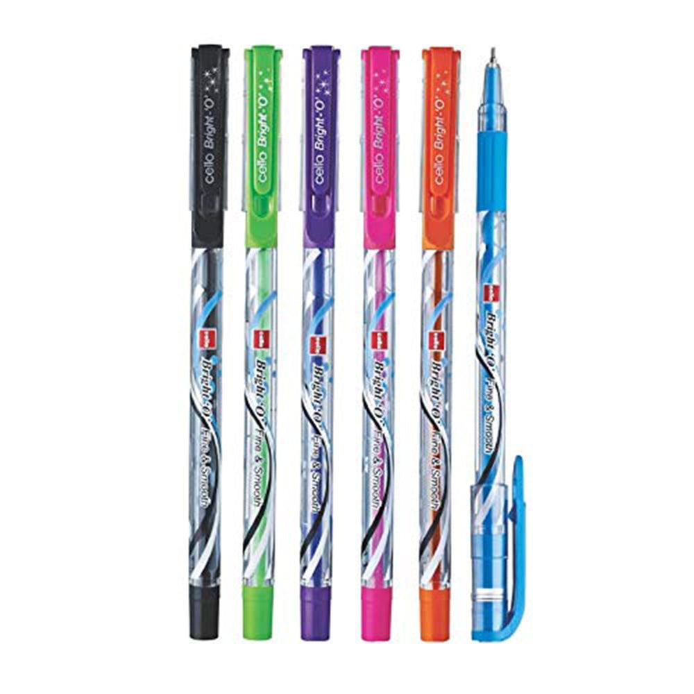 Bic Cello Bright Blue Ball Point Pen 0.7 mm Black - Karout Online -Karout Online Shopping In lebanon - Karout Express Delivery 