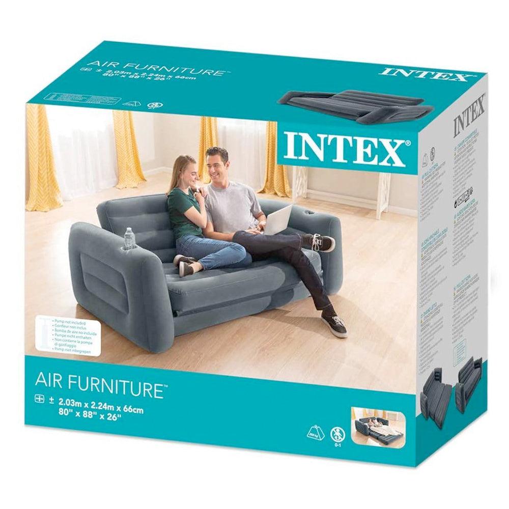 Intex Pull out Sofa 203 X 224 X 66 Cm - Karout Online -Karout Online Shopping In lebanon - Karout Express Delivery 