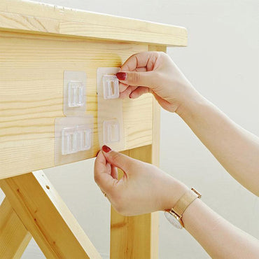 Shop Online Reusable Snap Hooks Holder For Wires Punch-free Wall Hooks Kit 10 pairs (20 pcs) / KC22-74 - Karout Online Shopping In lebanon