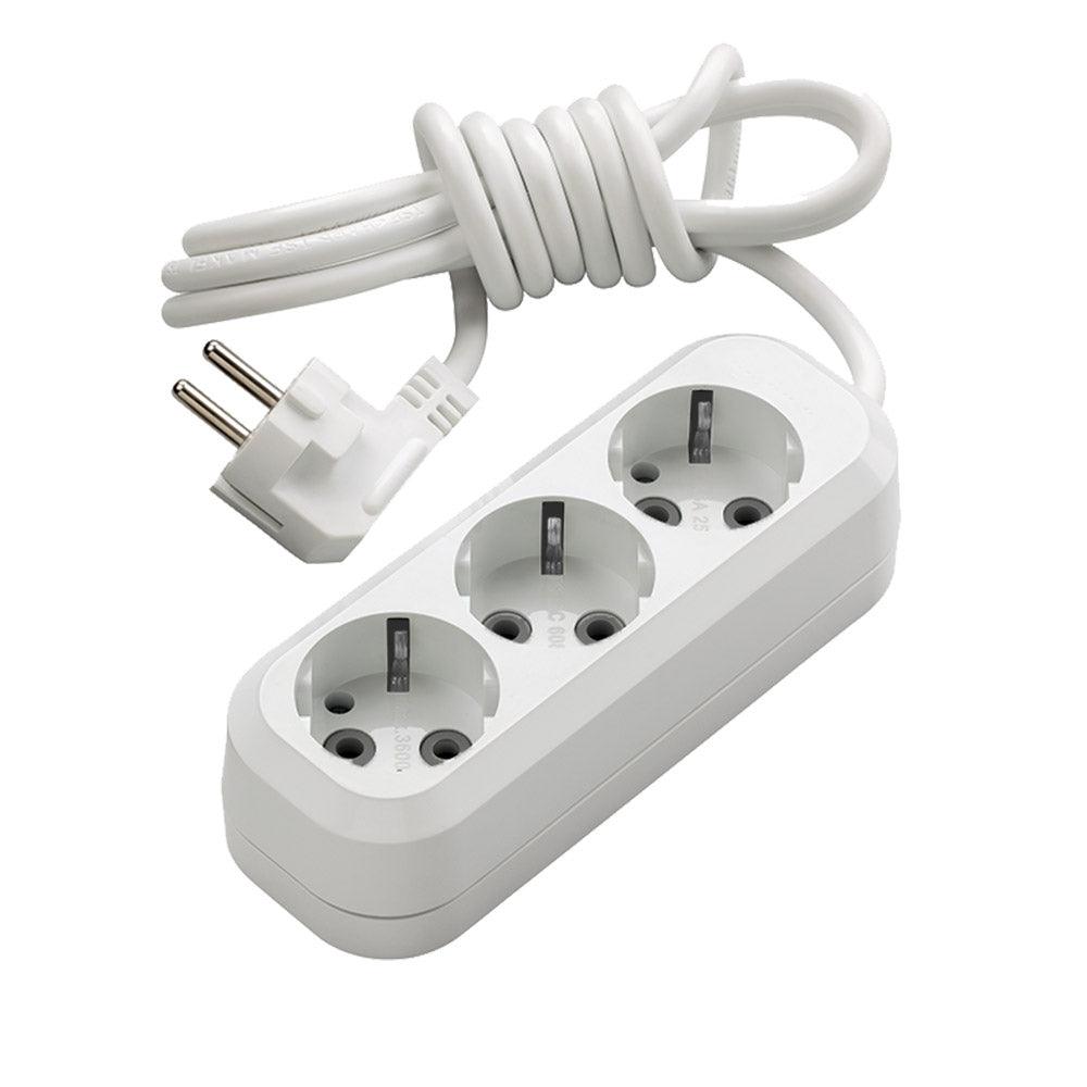 Shop Online Electric Extension Cable 3 sockets (2 Meters) - Karout Online Shopping In lebanon