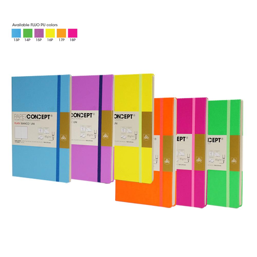 OPP  Paperconcept Executive Notebook PU Fluo Soft Cover Plain / 21×29.7 cm - Karout Online -Karout Online Shopping In lebanon - Karout Express Delivery 