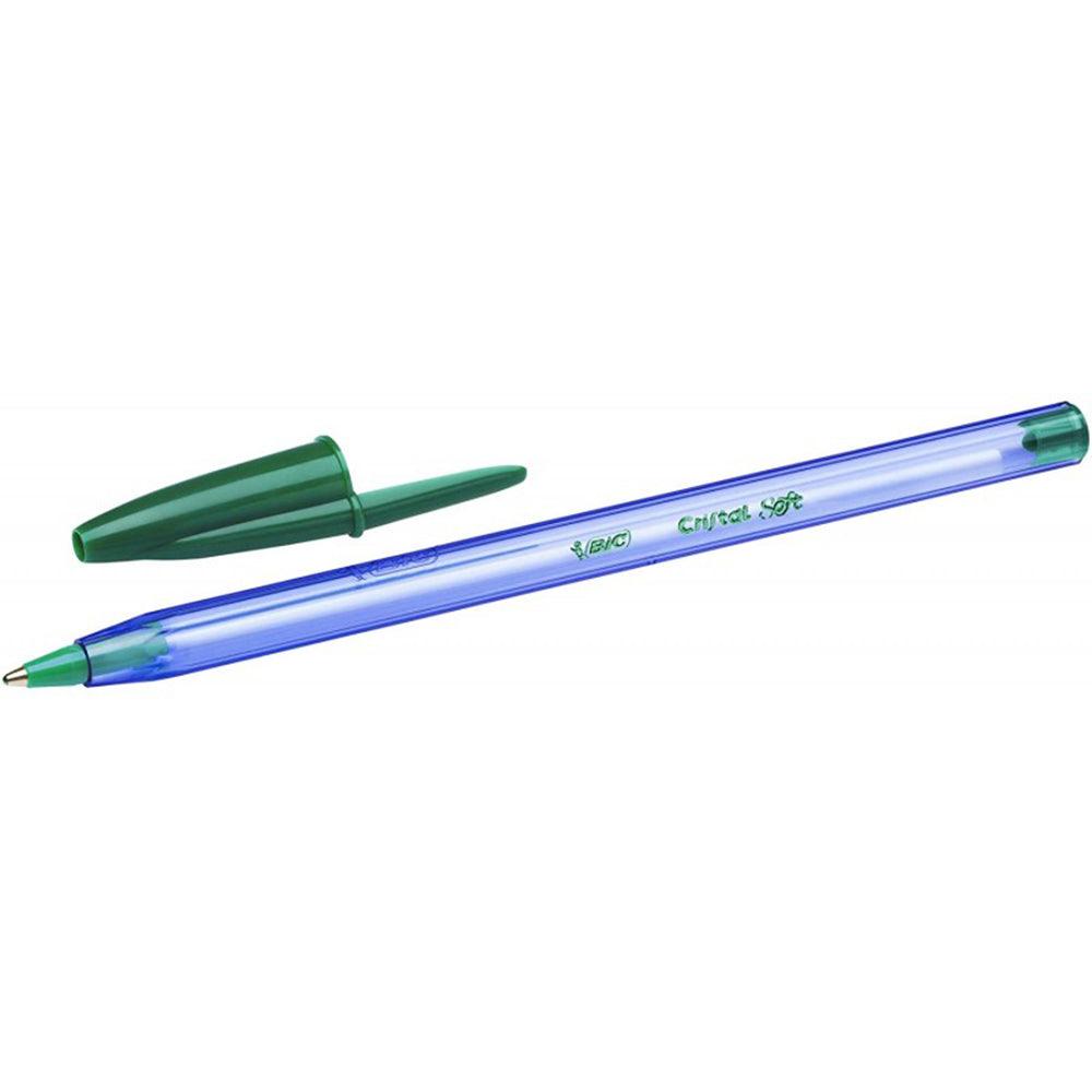 Bic Cristal Soft Pen / Green - Karout Online -Karout Online Shopping In lebanon - Karout Express Delivery 