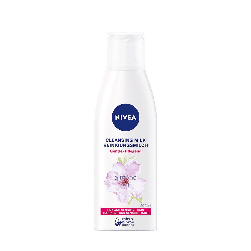 Nivea Cleansing Milk Gentle Almond oil for Dry & Sensitive Skin 200 mL - Karout Online -Karout Online Shopping In lebanon - Karout Express Delivery 