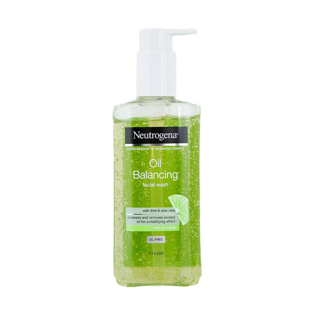 Neutrogena Oil Balancing Facial Wash with Lime & Aloe vera for Oily Skin  200ml - Karout Online -Karout Online Shopping In lebanon - Karout Express Delivery 