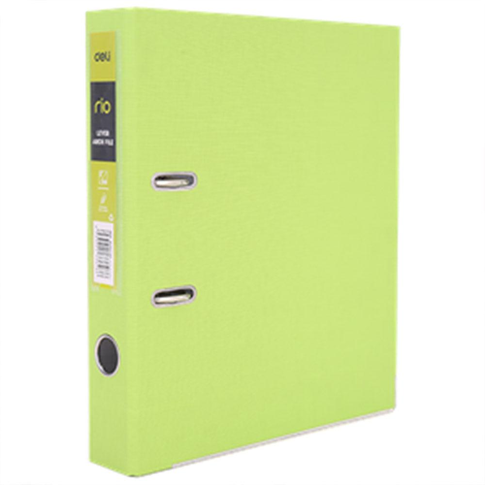 Deli EB20060 Lever Arch File A4 2 inch - Green - Karout Online -Karout Online Shopping In lebanon - Karout Express Delivery 