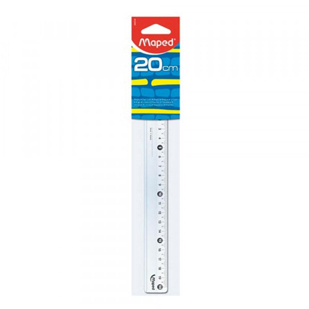 Maped Ruler 20 cm Cristal Flat / 61125 - Karout Online -Karout Online Shopping In lebanon - Karout Express Delivery 