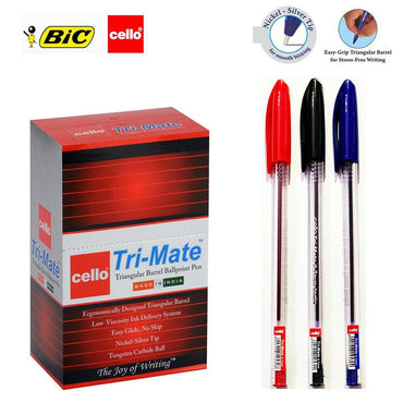 Bic Cello Trimate Ballpoint Pen 1.0mm - Karout Online -Karout Online Shopping In lebanon - Karout Express Delivery 