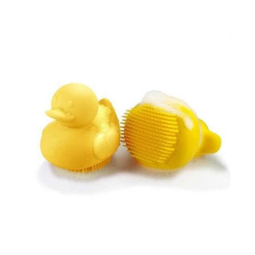 Pranky Baby Rubbing Duck Silicone Bath Brush - Karout Online -Karout Online Shopping In lebanon - Karout Express Delivery 