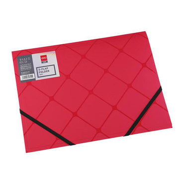 Deli E39621 3-Flap Elastic Folder A4 - Karout Online -Karout Online Shopping In lebanon - Karout Express Delivery 