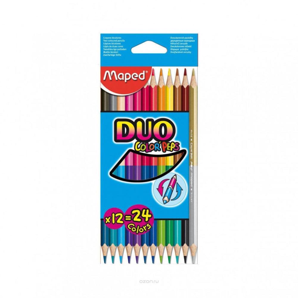 Maped  Strong Color Peps 12 Pencil Duo Tip / 96003 - Karout Online -Karout Online Shopping In lebanon - Karout Express Delivery 