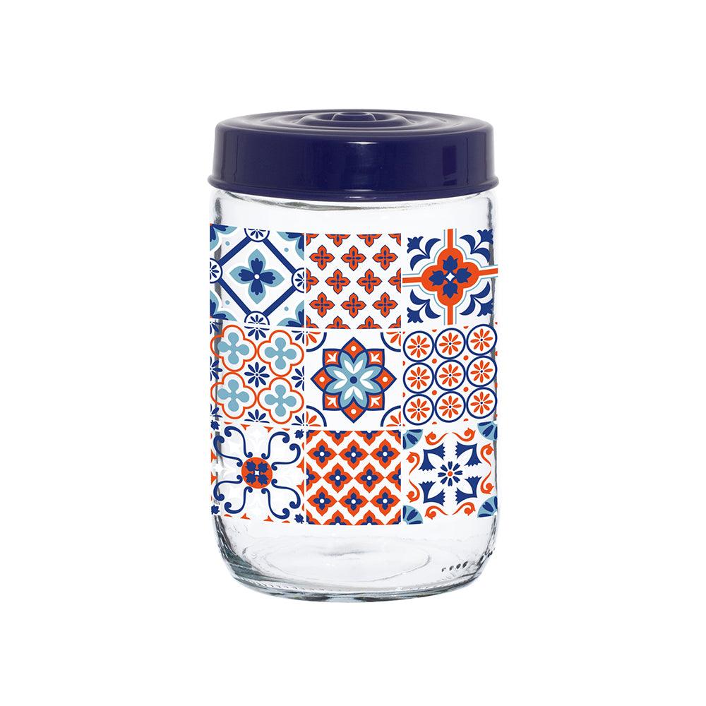 Herevin Decorated Jar - Mosaic / 660ml - Karout Online -Karout Online Shopping In lebanon - Karout Express Delivery 