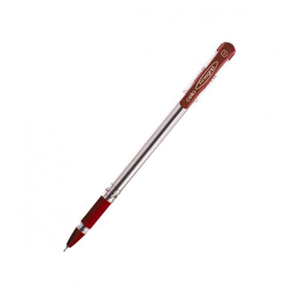 Bic Fine Grip Ball Pen 0.7mm Red - Karout Online -Karout Online Shopping In lebanon - Karout Express Delivery 
