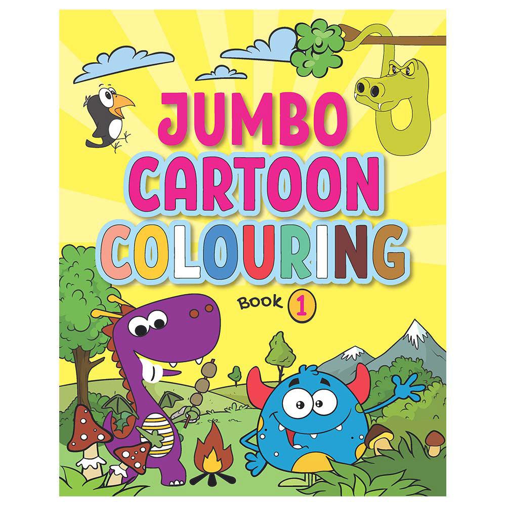 Little Kitabi Jumbo Cartoon Colouring Book 1 - Karout Online -Karout Online Shopping In lebanon - Karout Express Delivery 