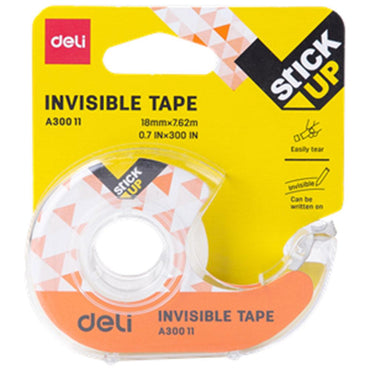 Deli A30011 Invisible Tape 18 mm x 50um x 7.62m - Karout Online -Karout Online Shopping In lebanon - Karout Express Delivery 