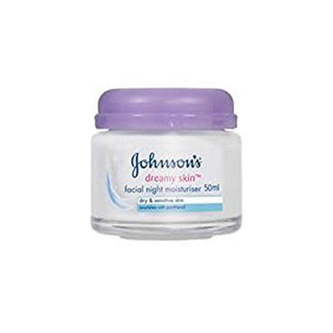 Johnson's Dreamy Skin Facial Moisturizer Night 50ml - Karout Online -Karout Online Shopping In lebanon - Karout Express Delivery 