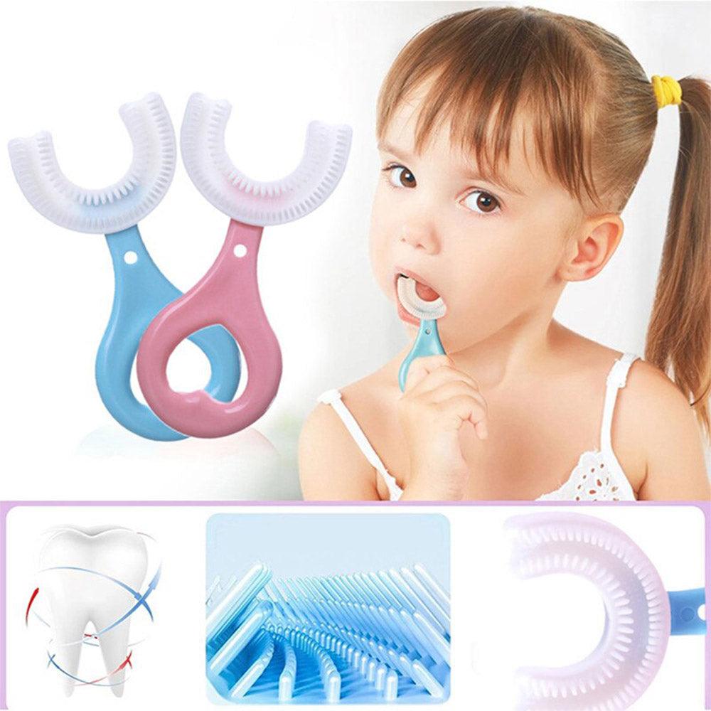 U shaped Toothbrush for kids 2 - 6 years / 22FK035 - Karout Online -Karout Online Shopping In lebanon - Karout Express Delivery 