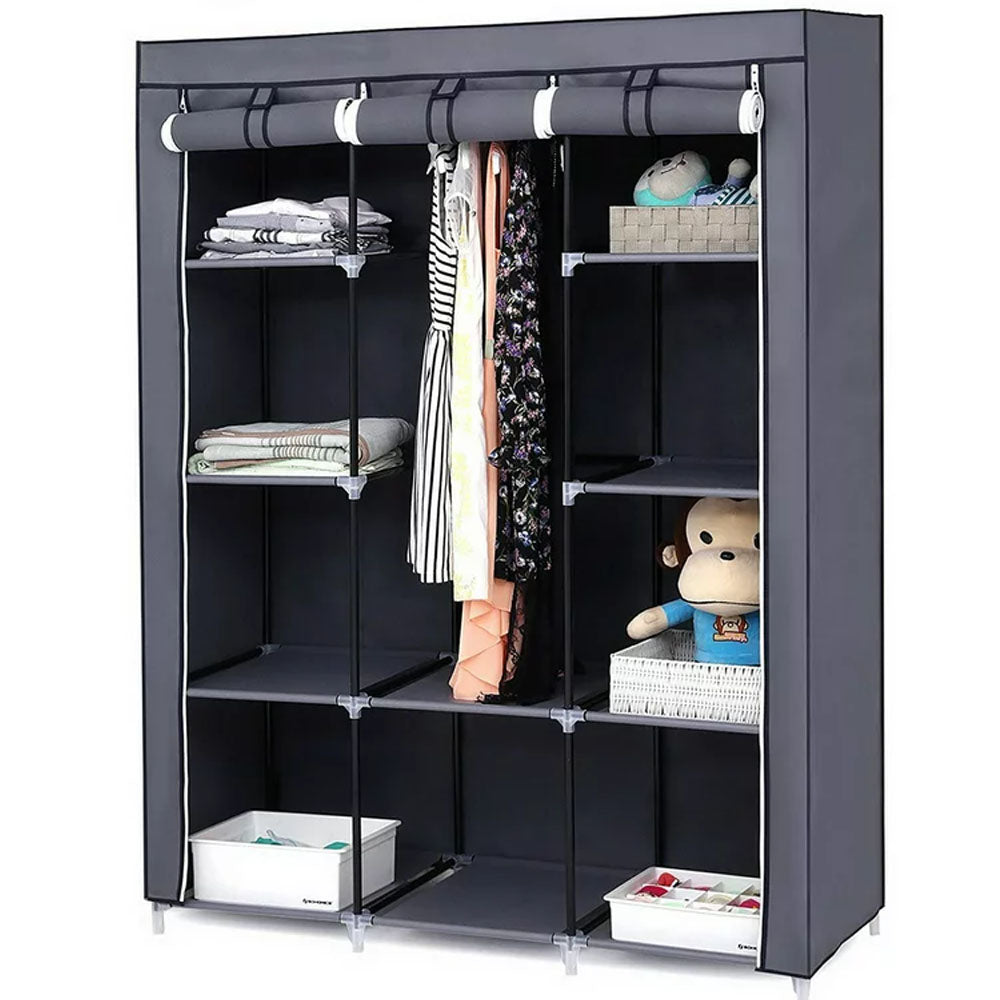 (Net) HCX Storage Wardrobe Portable Closet Organizer Wardrobe Storage Organizer with 10 Shelves Quick and Easy to Assemble Extra Space / 68150