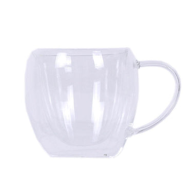 Double Glass Transparent Mug 250 ml / 22FK022 - Karout Online -Karout Online Shopping In lebanon - Karout Express Delivery 