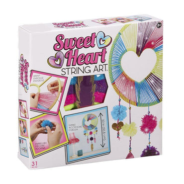 SWEET HEART STRING ART.